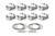 Race Tec Pistons 1000199 Piston, AutoTec, Forged, Flat Top, 4.155 in Bore, 1.5 x 1.5 x 3.0 mm Ring Grooves, Minus 5.00 cc, Coated Skirt, Small Block Chevy, Set of 8