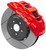 Wilwood 140-17004-R Brake System, SX6R Big Brake, Front, 6 Piston Caliper, 15.00 in Slotted Iron Rotor, Offset, Red Powder Coat, Chevy Corvette 2020-23, Kit