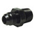 Big End 14686 Fitting -06 AN to 3/8 IN. NPT, Straight, Aluminum, Black