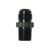 Big End 14896 Fitting -08 AN to 1/2 IN. NPT, Straight, Aluminum, Black