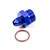 Fragola 495111 Fitting, Adapter, Straight, 4 AN Male to 3/4-16 in Male Radius Port, O-Ring, Aluminum, Blue Anodized, Each