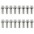 Proform 66823 Header Bolt, Locking, 3/8-16 in Thread, 0.75 in Long, Hex Head, Steel, Nickel Plated, Set of 16