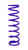 Draco Racing DRA-C12.2.5.175 Coil Spring, Coil-Over, 2.5 in. ID, 12 in. Length, 175 lb/in Spring Rate, Steel, Purple Powder Coat, Each