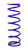 Draco Racing DRA-C12.3.0.125 Coil Spring, Coil-Over, 3 in. ID, 12 in. Length, 125 lb/in Spring Rate, Steel, Purple Powder Coat, Each