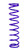 Draco Racing DRA-C16.3.0.100 Coil Spring, Coil-Over, 3 in. ID, 16 in. Length, 100 lb/in Spring Rate, Steel, Purple Powder Coat, Each