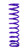 Draco Racing DRA-L10.1.875.100 Coil Spring, Coil-Over, 1.875 in. ID, 10 in. Length, 100 lb/in Spring Rate, Steel, Purple Powder Coat, Each