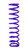 Draco Racing DRA-L10.1.875.120 Coil Spring, Coil-Over, 1.875 in. ID, 10 in. Length, 120 lb/in Spring Rate, Steel, Purple Powder Coat, Each