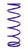 Draco Racing DRA-SR16.150 Coil Spring, Conventional, 5 in. OD, 16 in. Length, 150 lb/in Spring Rate, Front, Steel, Purple Powder Coat, Each