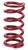 Eibach 0700.250.0300 Coil Spring, Coil-Over, 2.5 in. ID, 7 in. Length, 300 lb/in Spring Rate, Steel, Red Powder Coat, Each