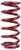 Eibach 0800.250.0550 Coil Spring, Coil-Over, 2.5 in. ID, 8 in. Length, 550 lb/in Spring Rate, Steel, Red Powder Coat, Each