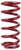 Eibach 0800.250.0600 Coil Spring, Coil-Over, 2.5 in. ID, 8 in. Length, 600 lb/in Spring Rate, Steel, Red Powder Coat, Each