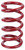 Eibach 0950.500.0500 Coil Spring, Coil-Over, 5 in. OD, 9.5 in. Length, 500 lb/in Spring Rate, Front, Steel, Red Powder Coat, Each