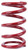 Eibach 0950.550.0450 Coil Spring, Coil-Over, 5.5 in. OD, 9.5 in. Length, 450 lb/in Spring Rate, Front, Steel, Red Powder Coat, Each