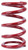 Eibach 0950.550.0550 Coil Spring, Coil-Over, 5.5 in. OD, 9.5 in. Length, 550 lb/in Spring Rate, Front, Steel, Red Powder Coat, Each