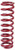 Eibach 1200.250.0125 Coil Spring, Coil-Over, 2.5 in. ID, 12 in. Length, 125 lb/in Spring Rate, Steel, Red Powder Coat, Each