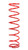 Eibach 2000.500.0125 Coil Spring, Conventional, 5 in. OD, 20 in. Length, 125 lb/in Spring Rate, Rear, Steel, Red Powder Coat, Each