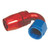 Big End Performance 12504 -16 AN 150 Degree Hose End, Aluminum, Swivel, Red/Blue