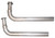 Pypes Performance Exhaust DCC10S Intermediate Pipe, 2.5 in. Diameter, Stainless, Small Block Chevy, Chevy Corvette 1967-81, Pair