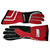Pyrotect GS240420 Gloves, Driving, SFI 3.3/5, Double Layer, Sport Reverse Stitch, Nomex, Black / Red, Large, Pair