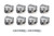 Icon Pistons IC990.030 BBC Domed Piston Set 4.280 Bore  +38cc