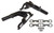 Schoenfeld 1346 Headers, 1.75 in. Primary, 3.5 in. Collector, Fender Well Exit, Steel, Black Paint, Small Block Chevy, Pair