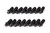 Schoenfeld 3002-16 Header Bolt, 3/8-16 in. Thread, 1 in. Long, Hex Head, Chromoly, Black Oxide, Set of 16