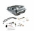 Holley 19-437 Fuel Tank, Sniper EFI, 18 gal, 400 lph, 1/4 in. NPT Outlet, 1/4 in. NPT Return, Sending Unit, Steel, Silver Powdercoated, Mopar E-Body 1970-74, Kit