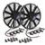 Proform 67038 Electric Cooling Fan, Ultra Performance, Dual 12 in. Fan, 2100 CFM, 12V, Straight Blade, 13-1/2 x 12-1/2 x 3 in. Thick, Plastic, Each