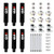 QA1 5Q93-DRY-6PK Shock, 5Q Series, Twintube, Rebuildable, 3 in. Travel, 2.062 in. OD, Dry Valve, Front, Steel, Black Zinc Oxide, Street Stock, Set of 6