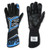 Simpson Safety MGMB Driving Gloves, Magnata, SFI 3.5/5, Double Layer, Nomex / Mesh, Elastic Cuff, Black / Blue, Medium, Pair