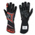 Simpson Safety MGMR Driving Gloves, Magnata, SFI 3.5/5, Double Layer, Nomex / Mesh, Elastic Cuff, Black / Red, Medium, Pair