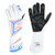 Simpson Safety MGMW Driving Gloves, Magnata, SFI 3.5/5, Double Layer, Nomex / Mesh, Elastic Cuff, White / Blue, Medium, Pair