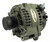 Tuff-Stuff 7517G Alternator, 240 amps, 12V, External, 6-Rib Serpentine Pulley, Aluminum Case, Army Green, Jeep Gladiator / Wrangler JL / JT 2018-22, Each