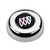 Grant 5631 Horn Button, Buick Tri-Shield Logo, Steel, Chrome, Grant Classic / Challenger Series Wheels, Each