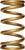 Landrum Springs E750 Coil Spring, Gold Series, 5.5 in. OD, 9.5 in. Length, 750 lbs/in. Spring Rate, Steel, Gold Powder Coat, Each