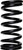 Landrum Springs F600 Coil Spring, Conventional, 5.5 in. OD, 12 in. Length, 600 lbs/in. Spring Rate, Front, Steel, Black Paint, Each