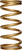 Landrum Springs I375 Coil Spring, Conventional, 5 in. OD, 10.5 in. Length, 375 lbs/in. Spring Rate, Rear, Steel, Gold Powder Coat, Each