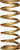 Landrum Springs J125 Coil Spring, Conventional, 5 in. OD, 13 in. Length, 125 lbs/in. Spring Rate, Rear, Steel, Gold Powder Coat, Each