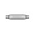DynoMax 24215 Aluminized Race Bullet Muffler 2.5 in. Inlet/Outlet, 12 in. Long