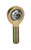 Aurora HXAB-7T Rod End, Spherical, 7/16 in. Bore, 1/2-20 in. Left Hand Male Thread, High Misalignment, PTFE, Steel, Cadmium, Each