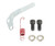 Holley 20-93 Kickdown Bracket, Carburetor Mount, Hardware / Spring Included, Steel, Chrome, Street Warrior Carburetor, Ford, Kit