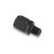 Earls AT916166ERL Fitting -06 AN to 3/8 in. NPT, Straight, Aluminum, Black, Each