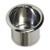 Eddie Motorsports MS281-32P Cup Holder, Insert, Single Cup, Aluminum, Polished, Medium, Each