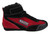 Allstar Performance ALL918730 Pro-Series Driving Shoes, Mid-Top, SFI 3.3/5, Suede Outer, Fire Retardant Cotton Inner, Black/Red, Size 11, Pair