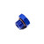 Fragola 481406 Plug, -06 AN ORB, Hex, Aluminum, Blue Anodized