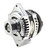 Tuff-Stuff 8441C6G1W 225 MAX AMP Alternator 6 Groove 1 Wire Chrome
