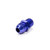 Fragola 481607 Fitting -08 AN to 1/4 in. NPT, Straight, Aluminum, Blue