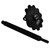 Wehrs Machine WM2889S-5.5 Spring Cup, Upper, Bolt-On, Swivel, 2.5 in. Tall, 3/4-10 in. Thread, 9 in. Jack Bolt Included, Steel, Black Paint, 5.5 in. Springs, Each