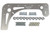 Wehrs Machine WM362K Nose Support, 0.188 in. Thick, Hardware Included, Aluminum, Natural, Modified, Kit
