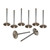 Air Flow Research 7214-8 Intake Valve, 2.165 in. Head, 8 mm Stem, 5.195 in. Long, Stainless, GM LS-Series, Set of 8